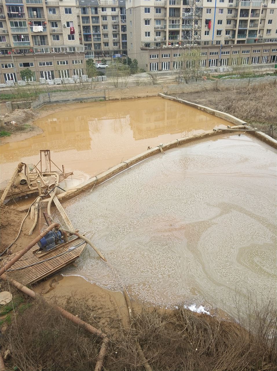 龙圩沉淀池淤泥清理-厂区废水池淤泥清淤