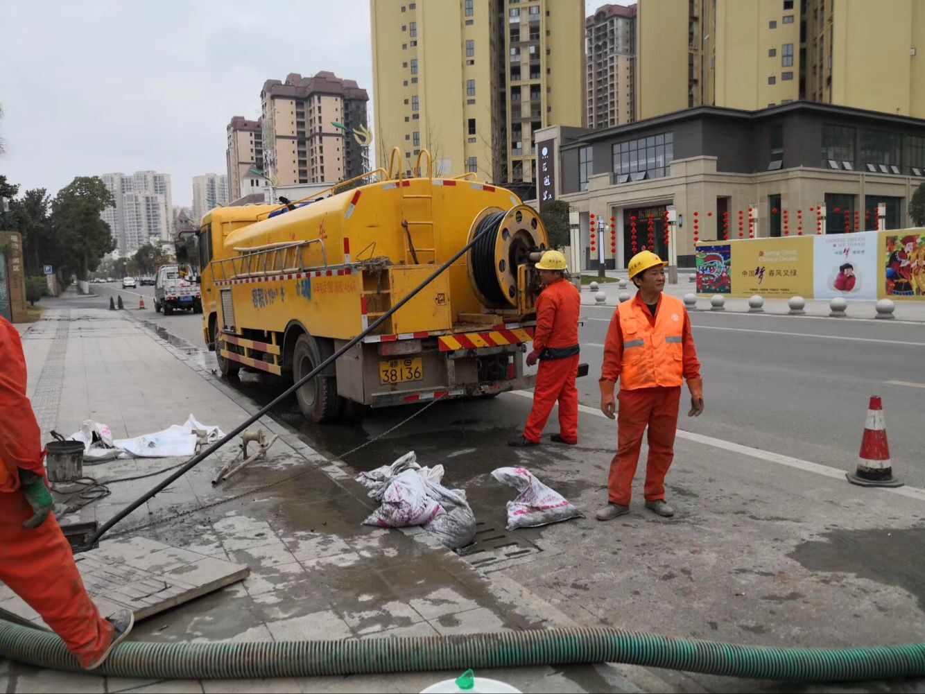 龙圩排污管道清淤-管道清洗