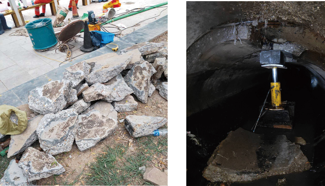 龙圩管道预处理